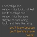 using feels like being used