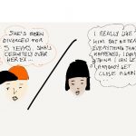 one person thinks she's over the divorce, she's thinking she's not