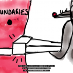 Image of wolf trying to bash in boundaries, Episode 138 of The Baggage Reclaim Sessions: why don't some people respect other people's boundaries?